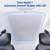 Tesla Model Y Автоматические шторки люка со светодиодами